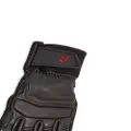 Perfect Moment logo-embroidered leather gloves - Black