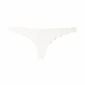 Marysia Antibes scallop-edge bikini bottoms - White