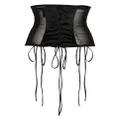 Kiki de Montparnasse La Madame semi-sheer corset - Black