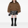 b+ab funnel-neck puffer jacket - Brown