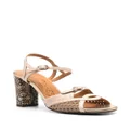 Chie Mihara Bindi 85mm leather sandals - Neutrals