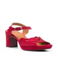 Chie Mihara Kei 85mm cut-out sandals - Red