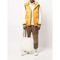 sacai contrast-sleeve padded jacket - Yellow
