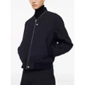 Jil Sander zip-embellished wool bomber jacket - Blue