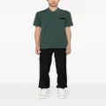Moschino logo-patch cotton polo shirt - Green