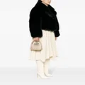 Alexander McQueen mini Jewelled Hobo leather bag - Neutrals