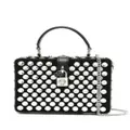 Dolce & Gabbana Box crystal-embellished leather bag - Black