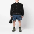 sacai knitted shirt jacket - Black