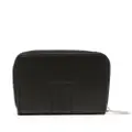 Rick Owens tonal-stitching leather wallet - Black