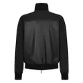 Dsquared2 panelled leather track jacket - Black