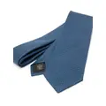 Brioni tonal silk tie - Blue