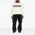 ICECREAM logo-appliqué cotton hoodie - Neutrals
