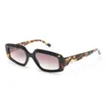 MISSONI EYEWEAR butterfly-frame tortoiseshell-effect sunglasses - Brown