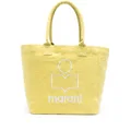 ISABEL MARANT Yenky logo-embroidered tote bag - Yellow