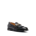 Tod's fringe-detail leather loafers - Black