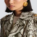 Balmain Signature Grid earrings - Gold