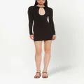 Miu Miu cut-out mini dress - Black