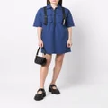 Love Moschino zip-front shirt dress - Blue