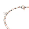 Dodo 9kt rose gold and sterling silver Granelli beaded bracelet - Pink