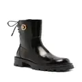 Versace Alia leather ankle boots - Black