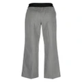Helmut Lang herringbone elasticated-waistband trousers - Black
