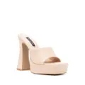 Senso Tillee 135mm leather mules - Neutrals