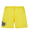 Dsquared2 logo-print swim shorts - Yellow