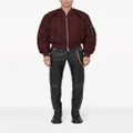 Alexander McQueen detachable-sleeve bomber jacket - Red