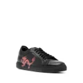 Paul Smith dragon-print leather sneakers - Black