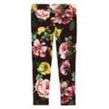 Dolce & Gabbana Kids floral-print slip-on leggings - Red