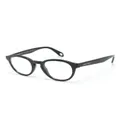 Giorgio Armani Panto round-frame glasses - Black