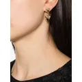 Maje heart-shaped drop earrings - Gold
