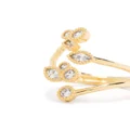 Maje rhinestone-embellished open ring - Gold