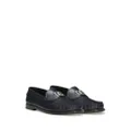 Dolce & Gabbana logo-plaque leather loafers - Blue