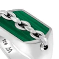 Stephen Webster Inline Signet logo-engraved ring - Green