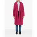 Apparis Anoushka double-breasted sherpa coat - Pink