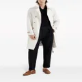 Brunello Cucinelli notched-lapels double-breasted trench coat - White