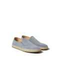 Brunello Cucinelli almond-toe suede loafers - Grey