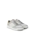 Brunello Cucinelli logo-patch leather sneakers - White