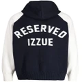 izzue logo-appliqué bomber jacket - Blue
