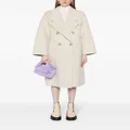 b+ab wide-lapels double-breasted coat - Neutrals