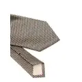 TOM FORD geometric-embroidery silk tie - Neutrals