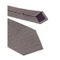 TOM FORD geometric-embroidery silk tie - Pink