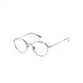 Giorgio Armani geometric-frame clear-lenses glasses - Grey