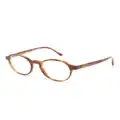 Giorgio Armani round-frame glasses - Brown
