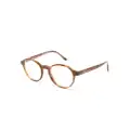 Giorgio Armani round-frame glasses - Brown