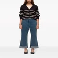 3.1 Phillip Lim belted flared cotton jeans - Blue