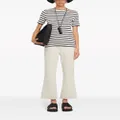 Jil Sander striped cotton T-shirt - White
