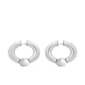 Balenciaga Mega hoop earrings - Silver