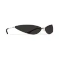 Balenciaga Razor cat-eye frame sunglasses - Silver